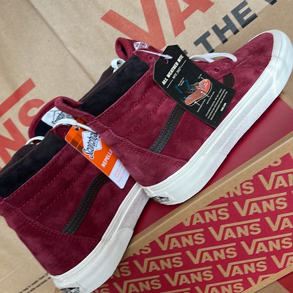 Vans Sk8-Hi MTE Blng Red/Chocolatetrt sneakers WMNS - Picture 14 of 16